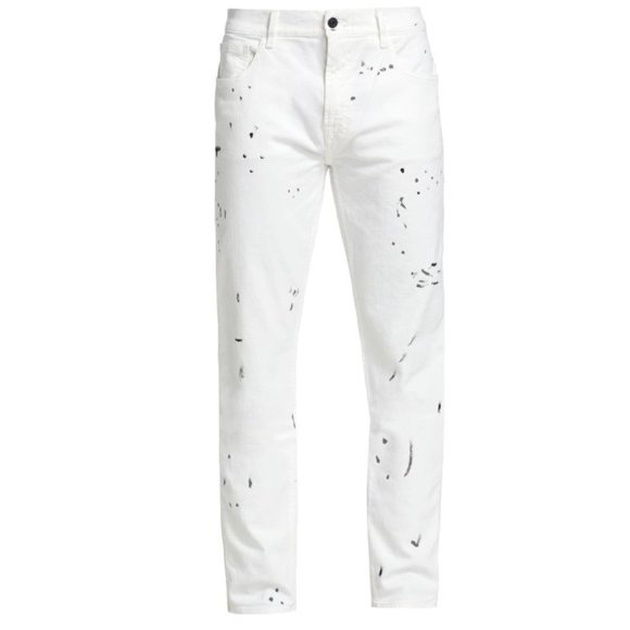 7 For All Mankind Paxtyn Slim-Fit Paint Splatter Jeans ( 30 x 32 ) - Picture 2 of 6